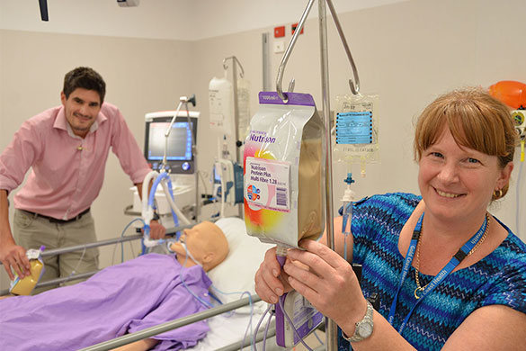 Gold Coast intensivist Dr David Pearson and Professor Andrea Marshall have overseen a project to optimise nutrition for the critically ill in Intensive Care.
