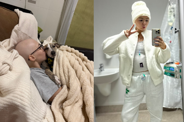 Annalise during her cancer treatment.