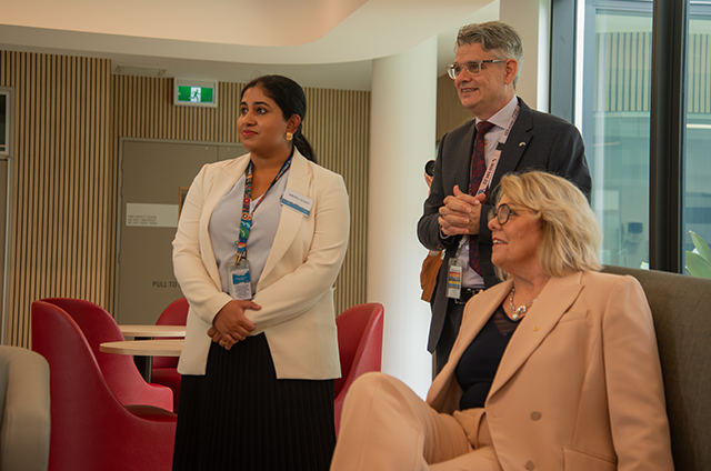Nursing Director Tania Thomas, Executive Director Malcolm McCann, GCH Board Chair Cindy Shannon  