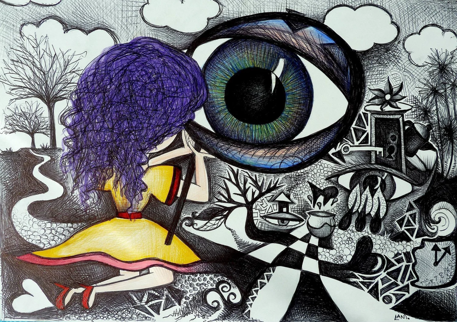 My Fears And Flaws Magnified in my Mind’s Eye Artwork