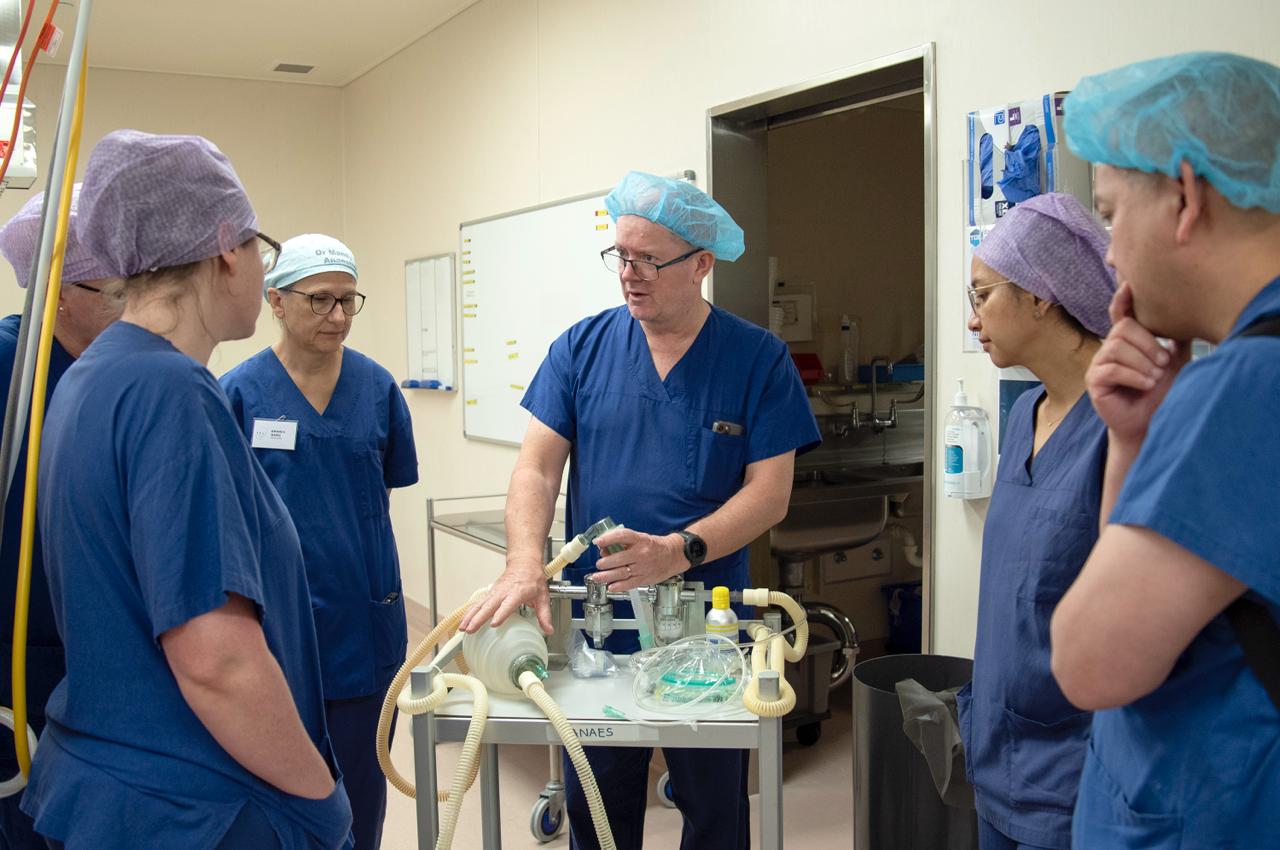 Real World Anaesthesia Course 2025 - Chris Bowden and participants