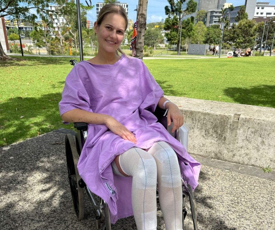 Anna continued her recovery at GCUH
