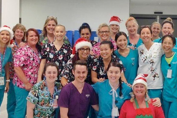 Some of the GCUH ED staff who worked though the busy 2015-16 Christmas/New Year period.