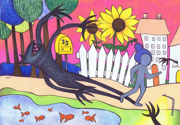 Post Traumatic Shadows in Suburbia Artwork