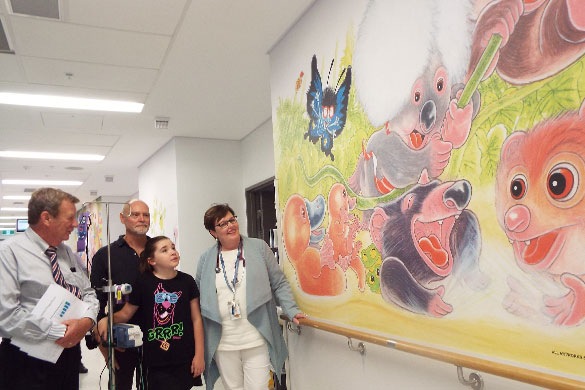 Wildlife characters take up residence in children’s unit 