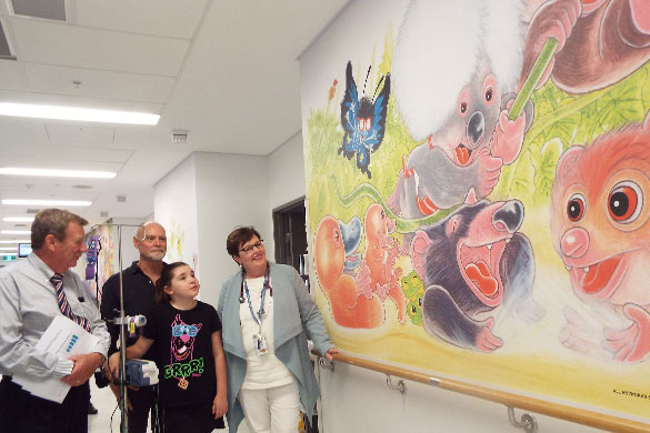 Wildlife characters take up residence in children’s unit Wildlife characters take up residence in children’s unit